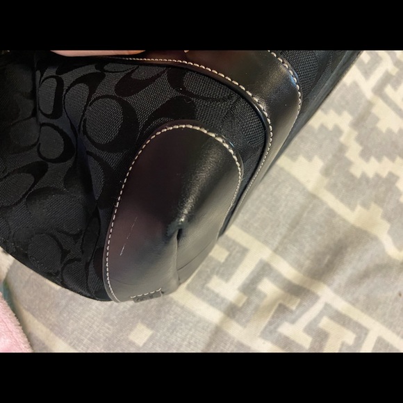 Black Coach Monogram Tote - Picture 12 of 12